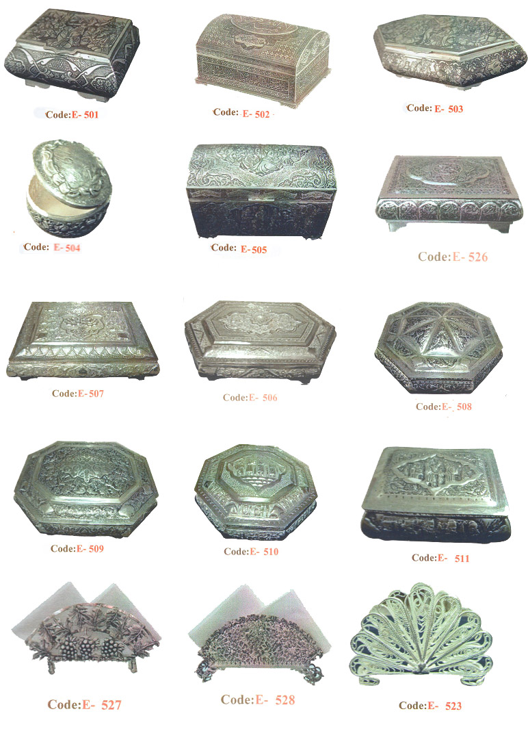 TBoîte et boîte à mouchoirs en argent